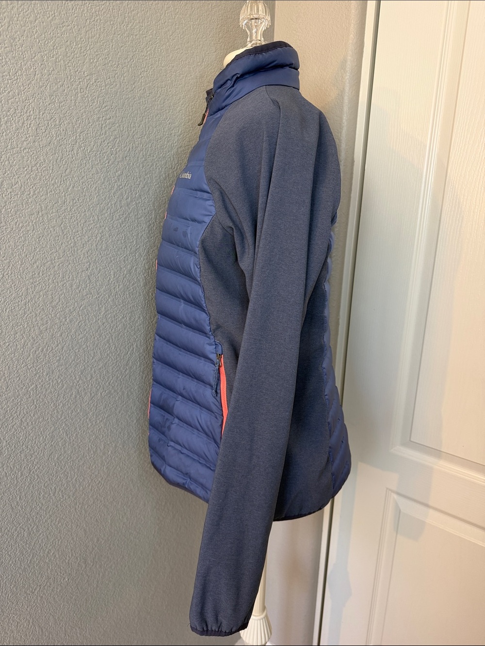 Columbia Women’s Flash Forward Hybrid Jacket, Bluebell/Nocturnal Size Large - Picture 3 of 13